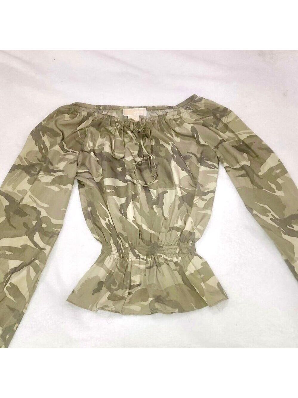 Michael Kors Camo top size xsmall